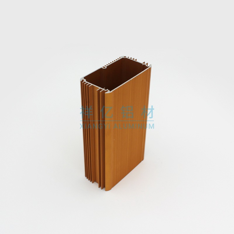 電動(dòng)車控制器外殼散熱器 金色氧化2